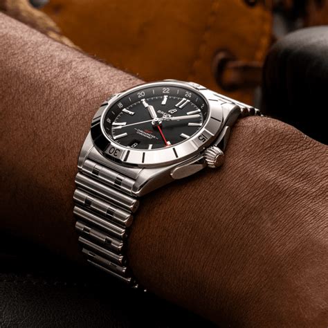 breitling chronomat bracciale a cartucccera|chronomat breitling gmt 40.